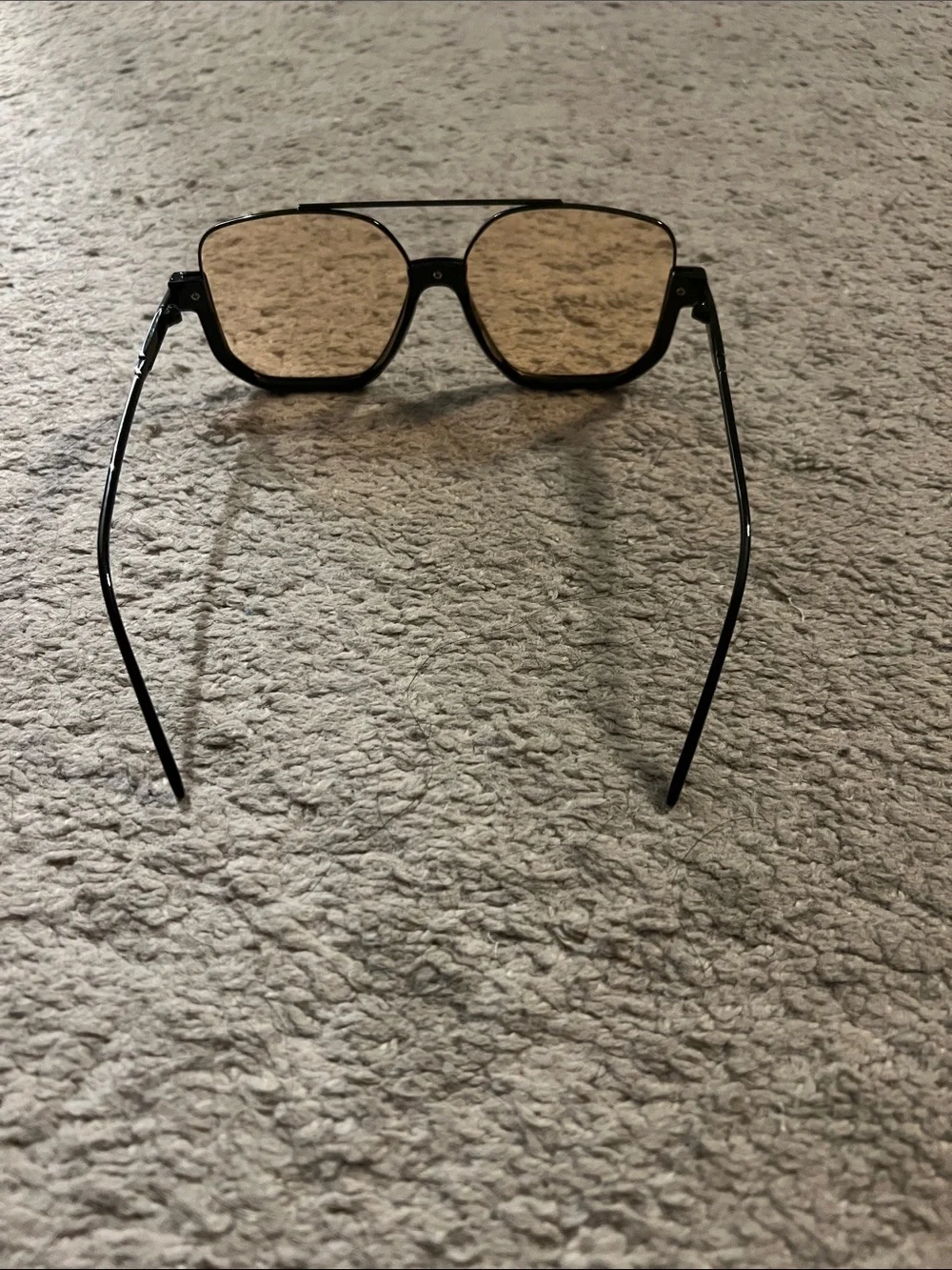 Women's Black Frame Sunglasses with Brown Lenses